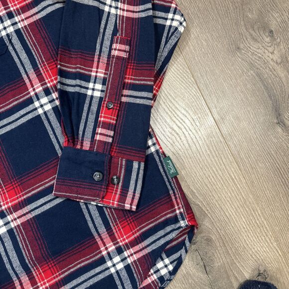 Woolrich The Green Label Collection Shirt Jacket Mens Large Red/ Blue/ White - Picture 3 of 6